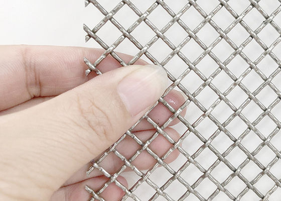 3×6m SGSロックのひだの金網の正方形のステンレス鋼の編まれた金属の網