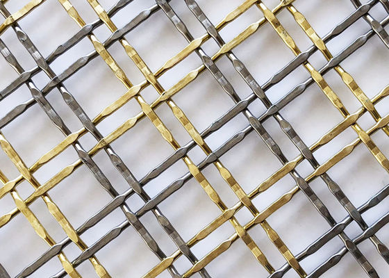 3.3mmの30m旧式な真鍮の装飾的な編まれたキャビネット ドアのためのグリルを金網