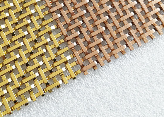 3.6mm PVDの装飾的な金属の網パネルの平織りステンレス鋼