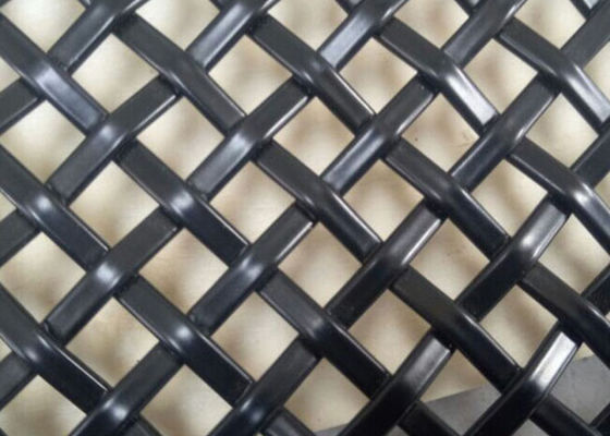 SS304建築構造のために装飾的なAntiwear黒色火薬の上塗を施してある網