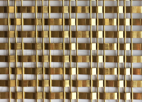OEMの金建築装飾的な編まれた金網のステンレス鋼X-Y 1513G