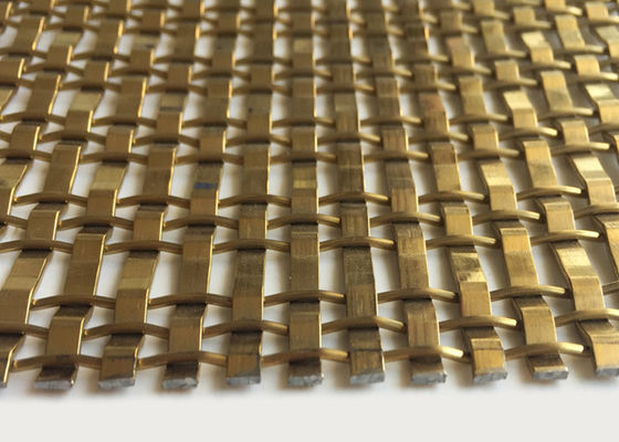 OEMの金建築装飾的な編まれた金網のステンレス鋼X-Y 1513G