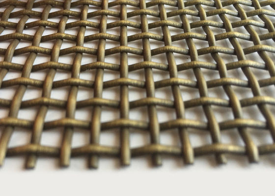 150cm SS304Lの装飾的な金網のグリルISO9001の青銅色の金属の網