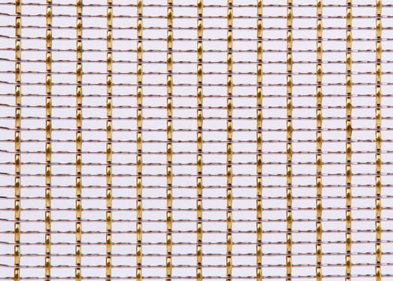 65ft SS316Lのラジエーター カバーのためにめっきされる赤い銅の装飾的な金網のグリルの金