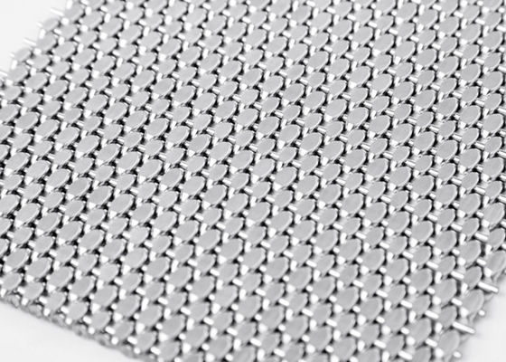 OEM 1.5mmの装飾的な金属の網目スクリーン15ftの鋼線の生地の正面の建築