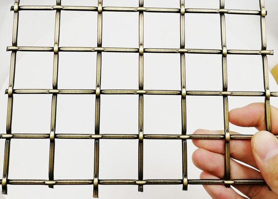 5.5mmの装飾的な真鍮のグリルRustproofingは金属線の網階段柵を