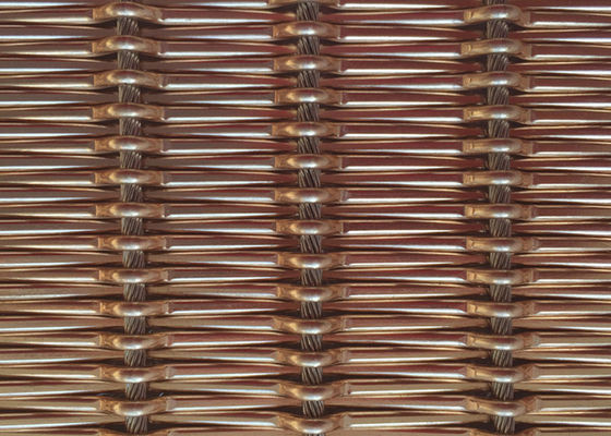 12mの建築編まれた軟らかな金属のメッシュ生地自由なオイル1.55mm棒ピッチ