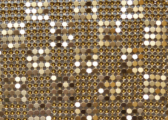 SHUOLONGの装飾の鋼鉄金属のスパンコールの生地のホテルは薄片の生地に金属をかぶせる