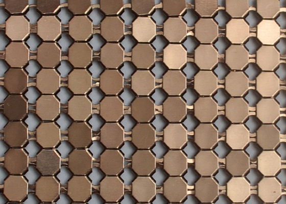 SGSのクラッディングの衣類のためのアルミニウム金属スパンコールのOilproofの金属のメッシュ生地