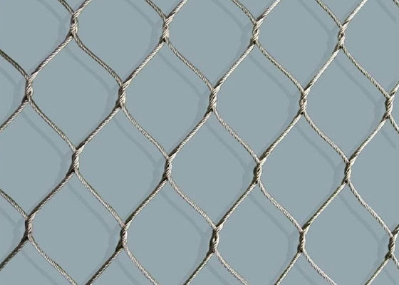 SHUOLONG 7x7の手によって編まれる網の正面のステンレス鋼 ロープの網の網