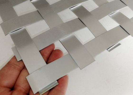 耐火性の12m x 4mの建築編まれた網のアルミニウム平らな金属のパネル