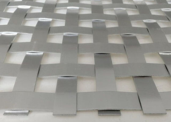 耐火性の12m x 4mの建築編まれた網のアルミニウム平らな金属のパネル