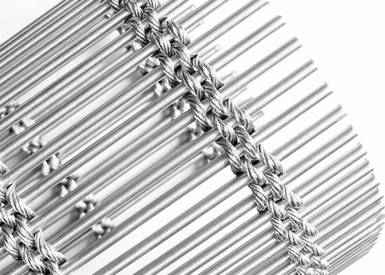 適用範囲が広いクラッディングの正面の金属の建築網7mm厚く自然な色