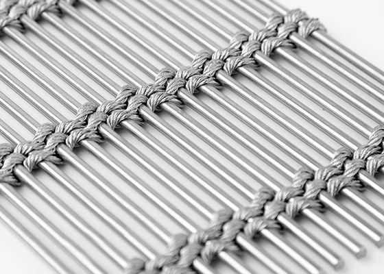 適用範囲が広いクラッディングの正面の金属の建築網7mm厚く自然な色