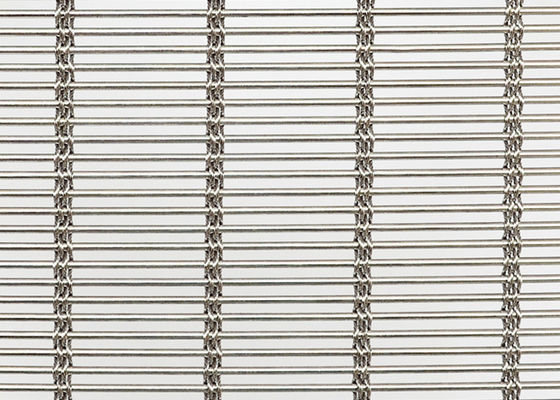 編まれたMetalFabricのクラッディング3.5mmの建築金属の網のカーテン