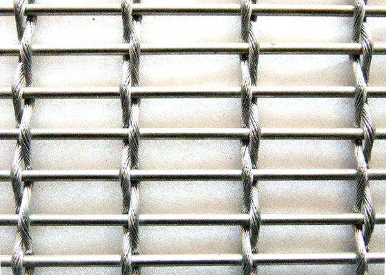 盲目の優雅の金属のディバイダーの装飾的な編まれた金網は建築にひだを付けた