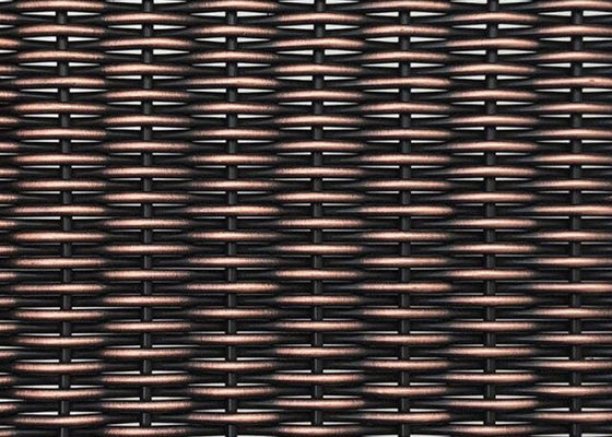 骨董品6mmの壁カバーのために装飾的な建築編まれた金属の網の銅Ss