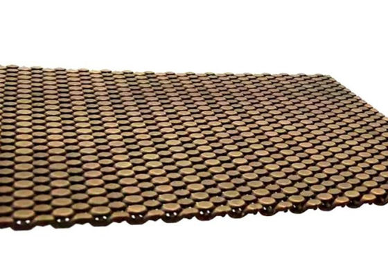 SS304建築編まれた金網はクラッディングのための真鍮の装飾的な網をAntique