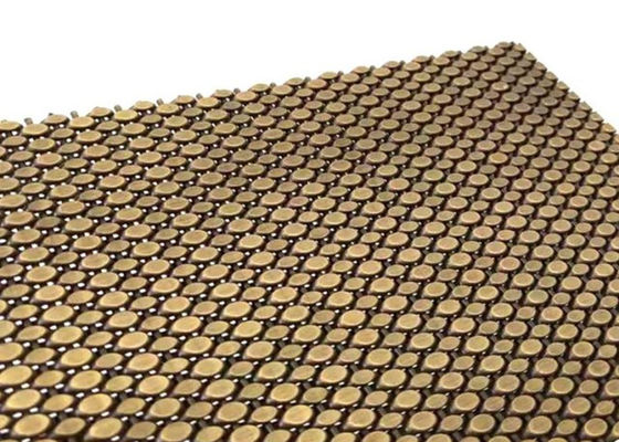 SS304建築編まれた金網はクラッディングのための真鍮の装飾的な網をAntique
