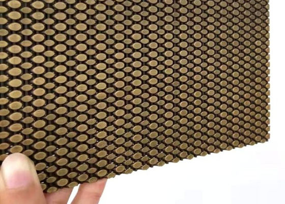 SS304建築編まれた金網はクラッディングのための真鍮の装飾的な網をAntique