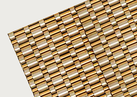 0%のエレベーターの壁のための開始建築金属の網の銅線の装飾的なパネル