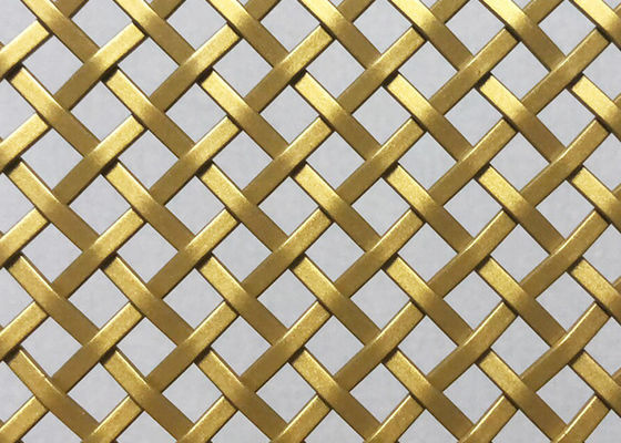 ステンレス鋼3mmのバルコニーの建築金網の金色のパネル