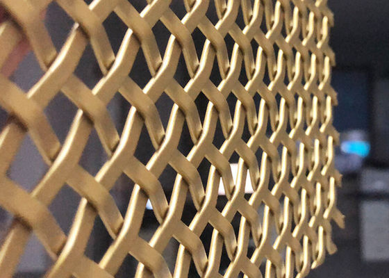ステンレス鋼3mmのバルコニーの建築金網の金色のパネル