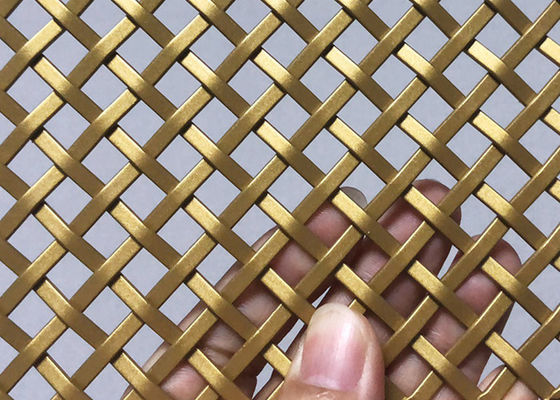 ステンレス鋼3mmのバルコニーの建築金網の金色のパネル