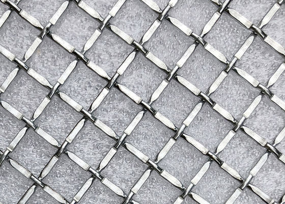 天井およびゲートのための金属の装飾Ss302ロックのひだの金網のアルカリの抵抗