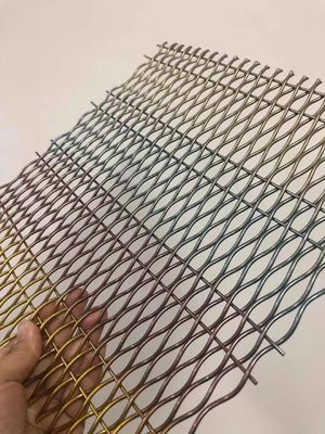 18mm Warp Pitch Aluminum Decorative Wire Mesh Grilles For Cabinet Doors