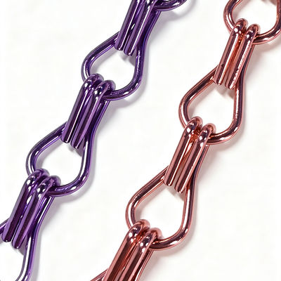 装飾的なChainmailリング網のカーテン スクリーンの建物の正面の自然な色