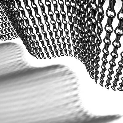 24mmチェーン間隔アルミニウムチェーンフライスクリーン、簡単な設置と優れた換気で虫除け