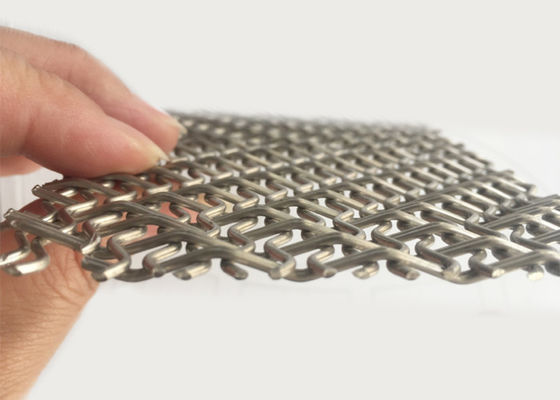 SS316 天然色 織物網 装飾用ワイヤ網 パネル 耐腐蝕性