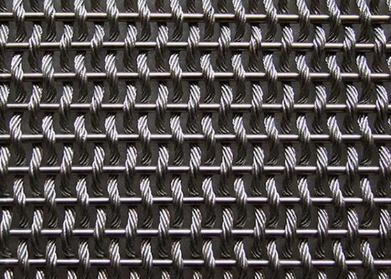 20ftの建築装飾的な軟らかな金属の網の内壁のクラッディング