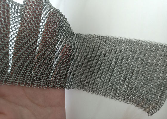 装飾的なChainmailリング網のカーテン スクリーンの建物の正面の自然な色
